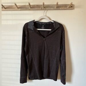 Kuhl Quarter Zip Pullover in Brown Size Small